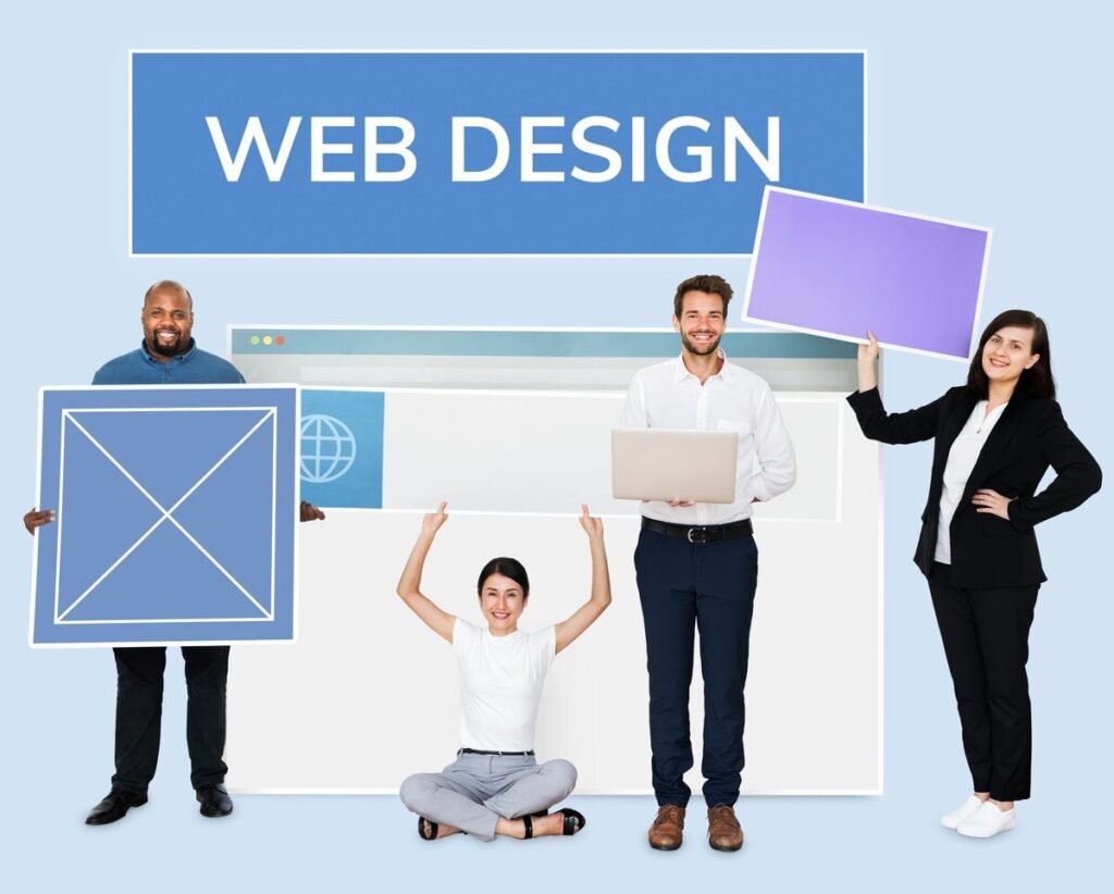 Freelance digital marketer image of web design