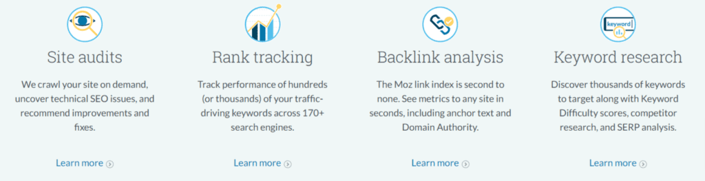 Moz keyword research tool