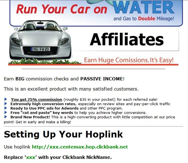 Image of Clickbank affiliate programm