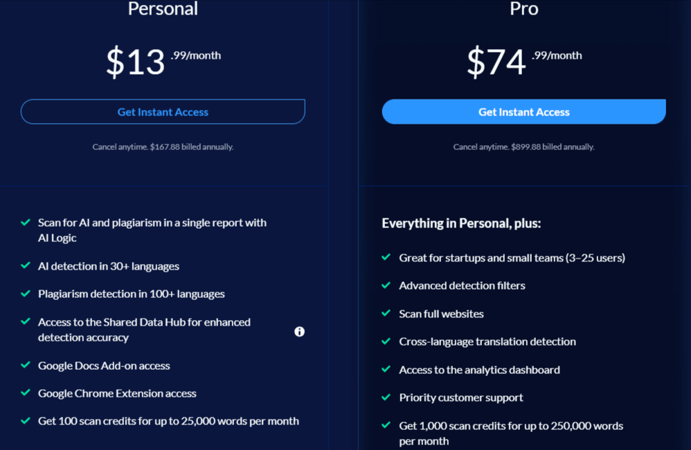Copyleaks AI content detector tool.
