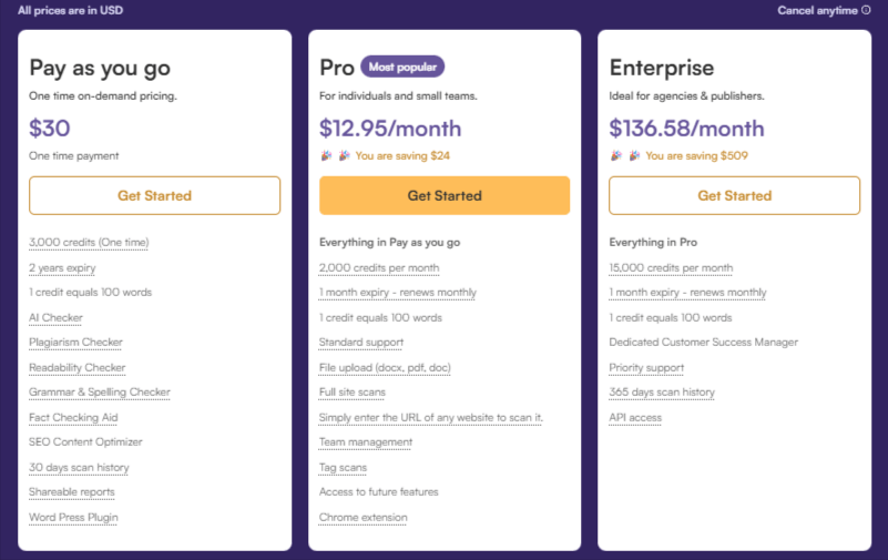 Originality AI content detector tool.