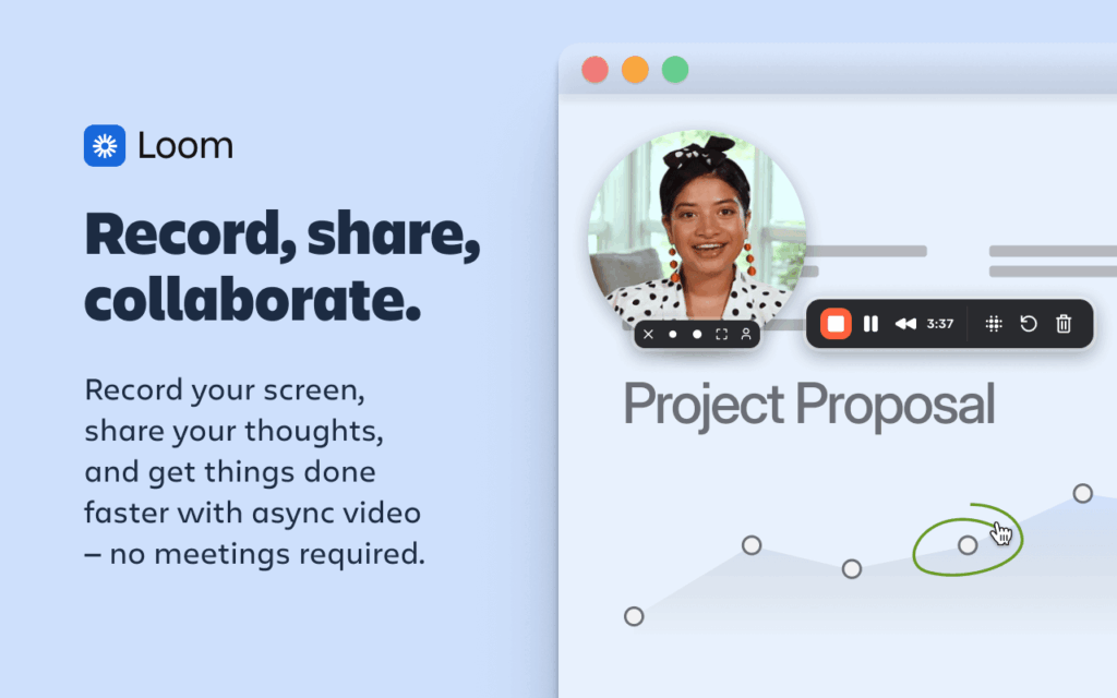 An image of Loom extension in a blog on "best Chrome extensions for bloggers".