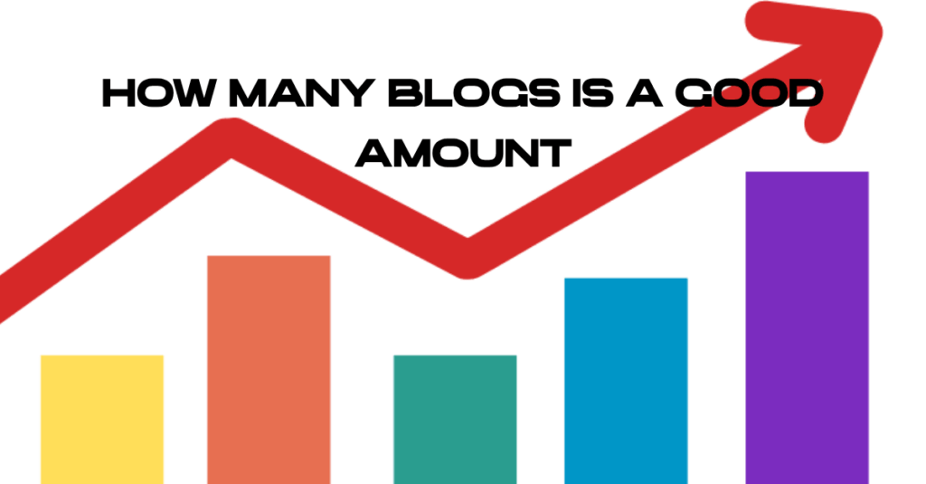 In aimage showinh "How many blogs is agood amount?