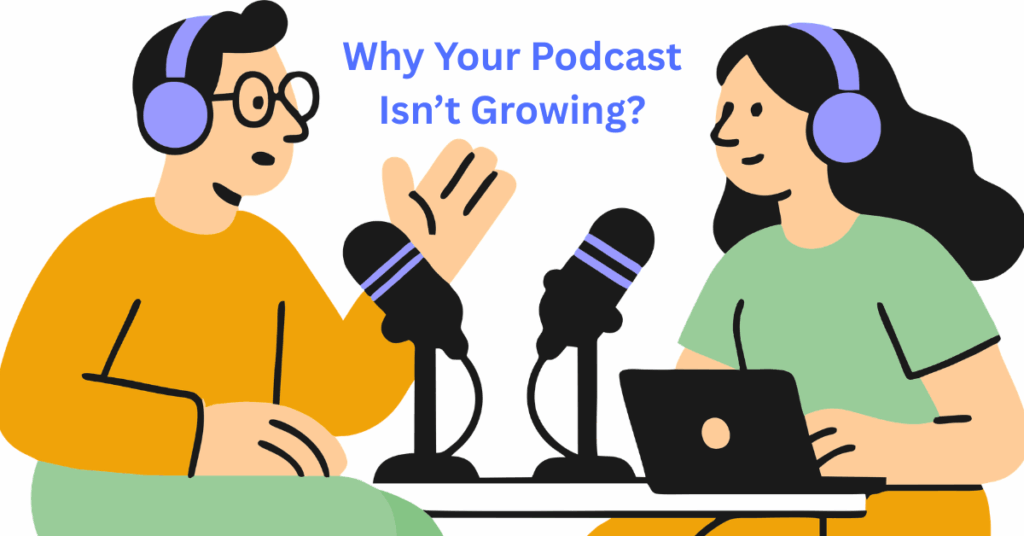 An image showing podcast making in a blog of how much does it cost to create a podcast?