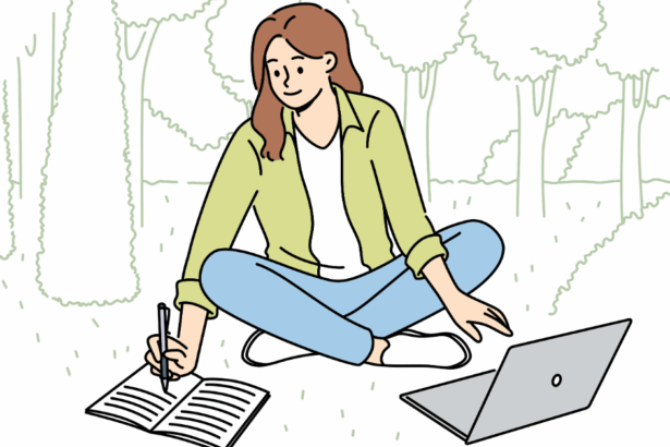 An image showing blog writing in a blog on how much does it cost to start a blog?