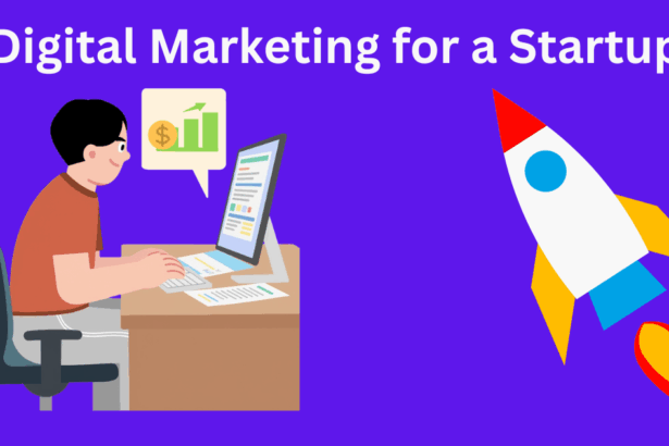 An image showing digital marketing for a startup.