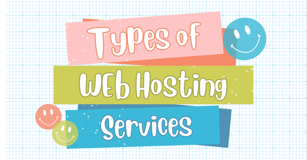 An image showing types of Web Hosting